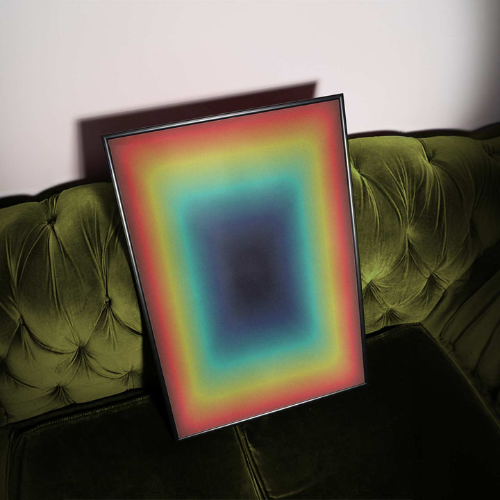 Rainbow Bloom wall - art - picture - poster