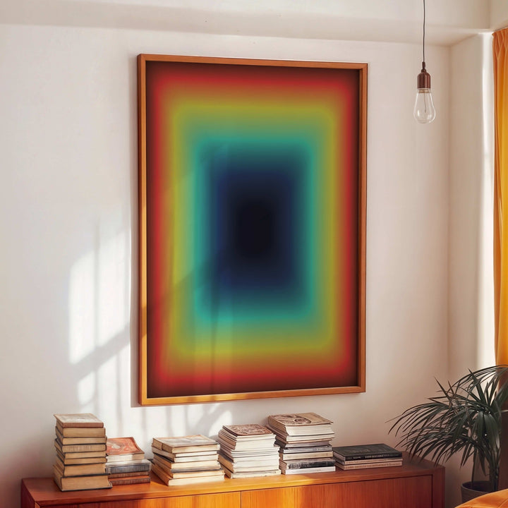 Rainbow Bloom wall - art - picture - poster