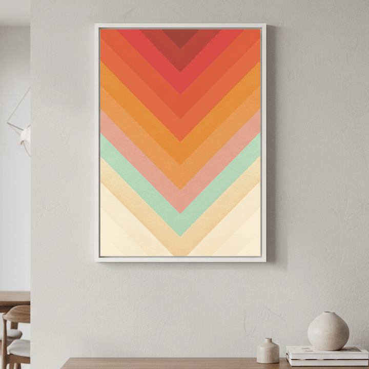 Rainbow Chevrons by Florent Bodart wall - art - picture - poster