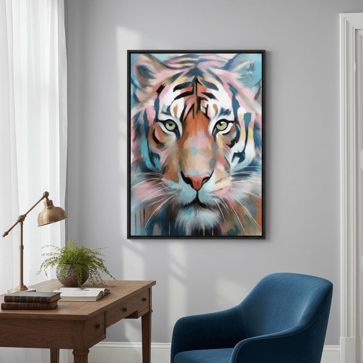 Rainbow Tiger by Inkheart Designs wall - art - picture - poster