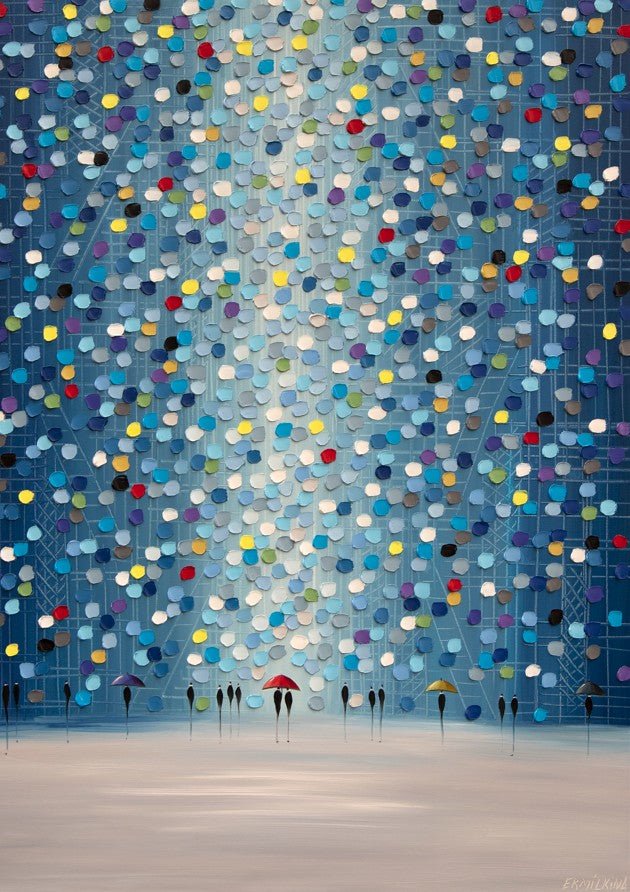 Raindrop Confetti by Ekaterina Ermilkina