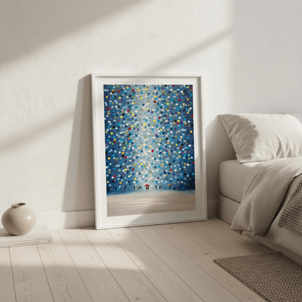 Raindrop Confetti by Ekaterina Ermilkina wall - art - picture - poster