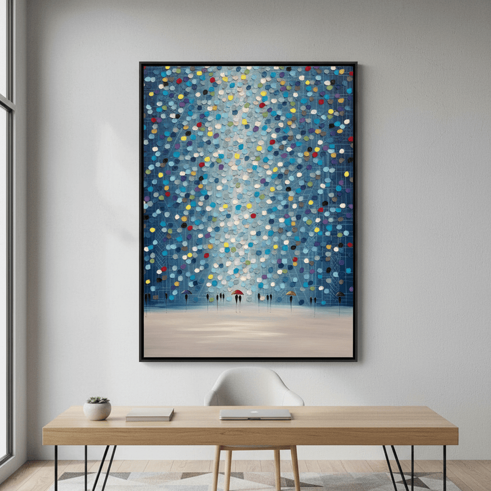 Raindrop Confetti by Ekaterina Ermilkina wall - art - picture - poster