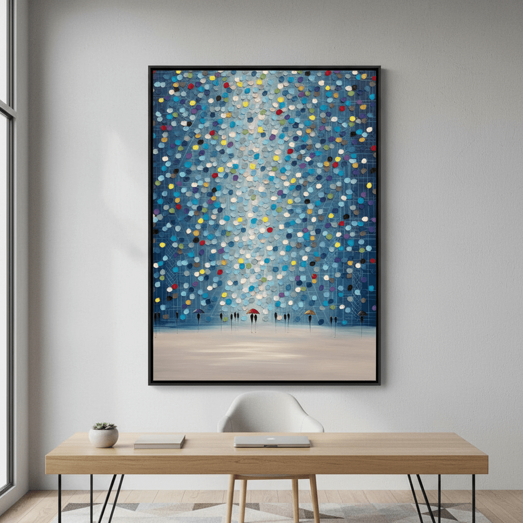 Raindrop Confetti by Ekaterina Ermilkina wall - art - picture - poster