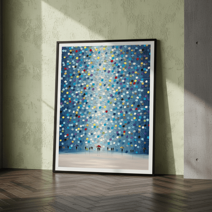 Raindrop Confetti by Ekaterina Ermilkina wall - art - picture - poster