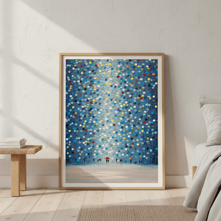 Raindrop Confetti by Ekaterina Ermilkina wall - art - picture - poster
