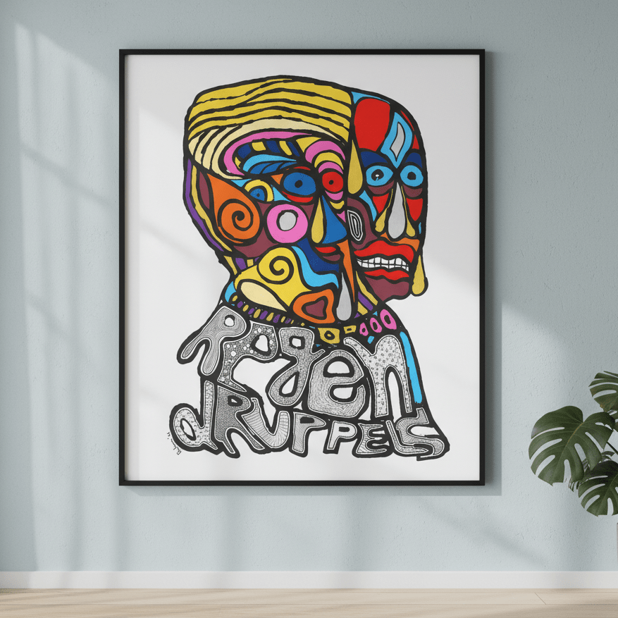 Raindrops by Sven Reubens wall - art - picture - poster