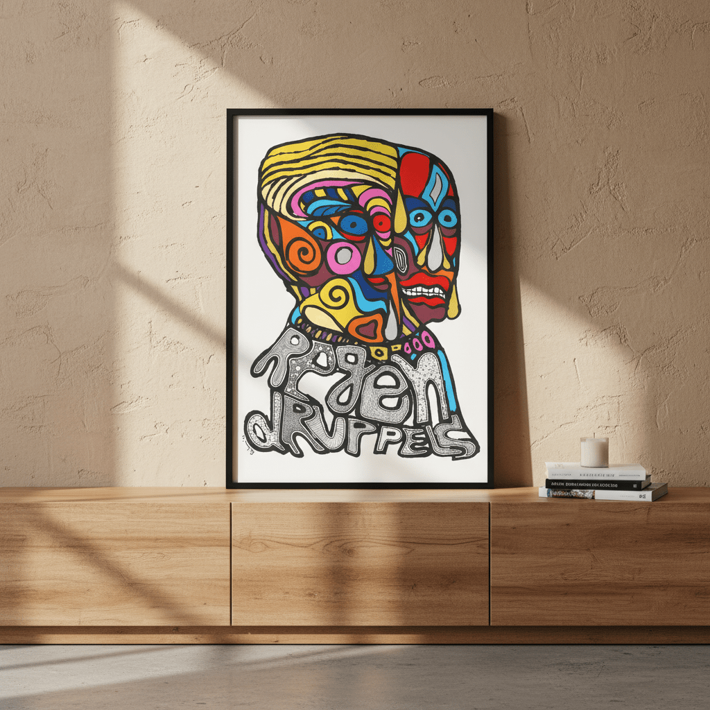Raindrops by Sven Reubens wall - art - picture - poster
