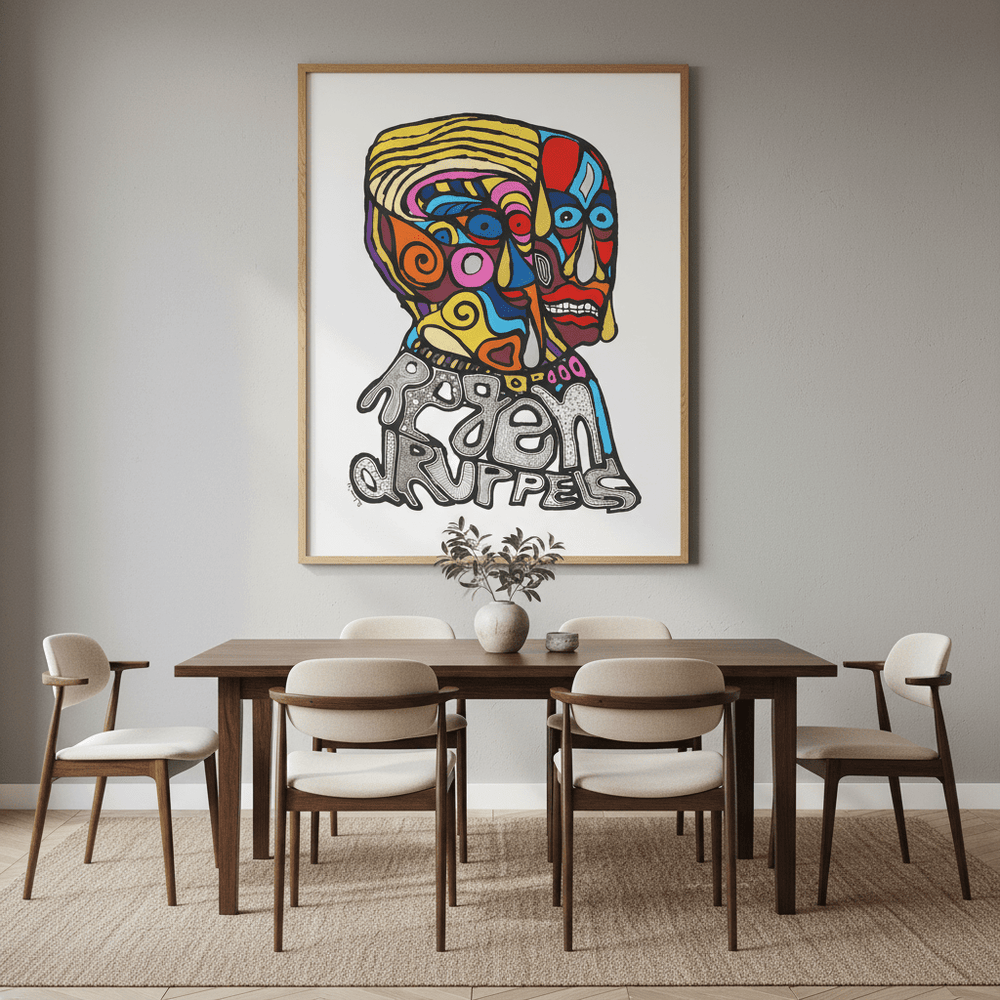 Raindrops by Sven Reubens wall - art - picture - poster