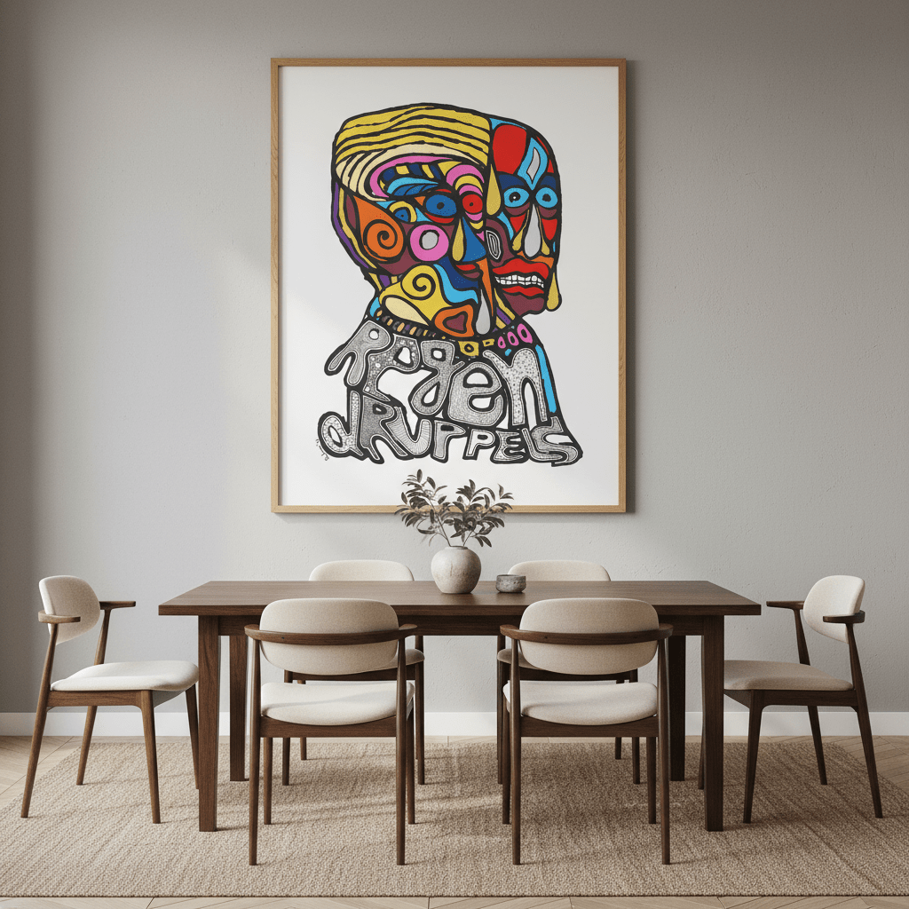 Raindrops by Sven Reubens wall - art - picture - poster