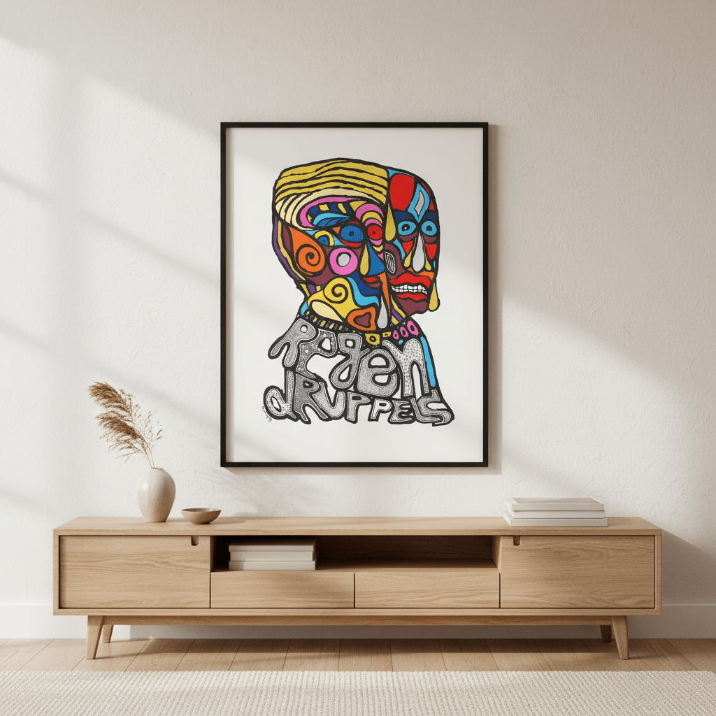 Raindrops by Sven Reubens wall - art - picture - poster
