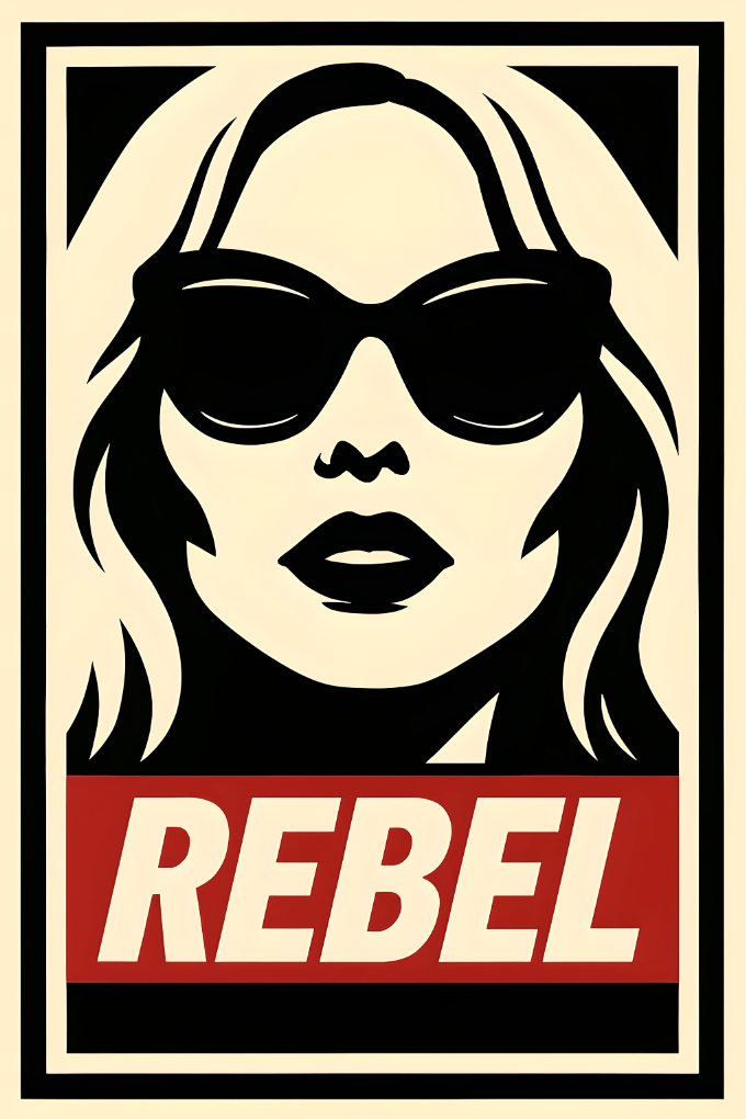 Rebel Cause Wall Art Eclectic Design Poster Fun frame