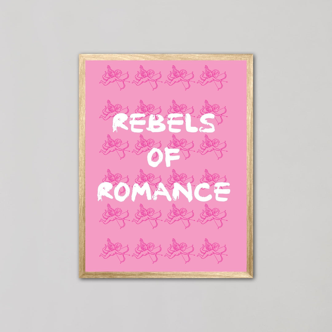 Rebels Of Romance Pink Wall Art - Style My Wall