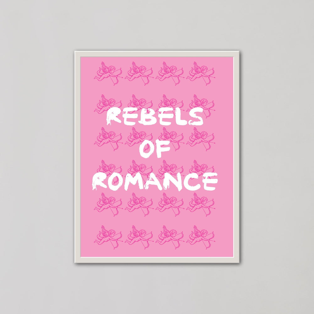 Rebels Of Romance Pink Wall Art - Style My Wall