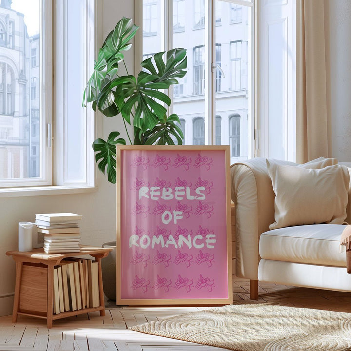 Rebels Of Romance Pink Wall Art - Style My Wall