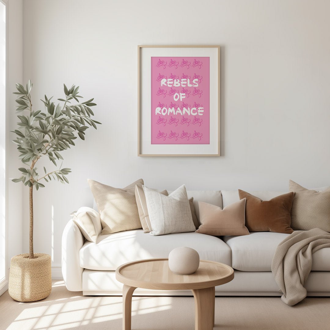 Rebels Of Romance Pink Wall Art - Style My Wall