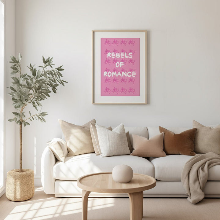 Rebels Of Romance Pink Wall Art - Style My Wall