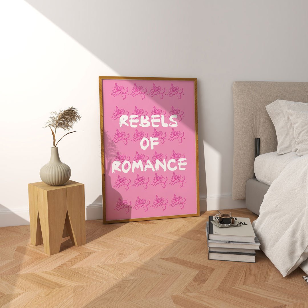 Rebels Of Romance Pink Wall Art - Style My Wall