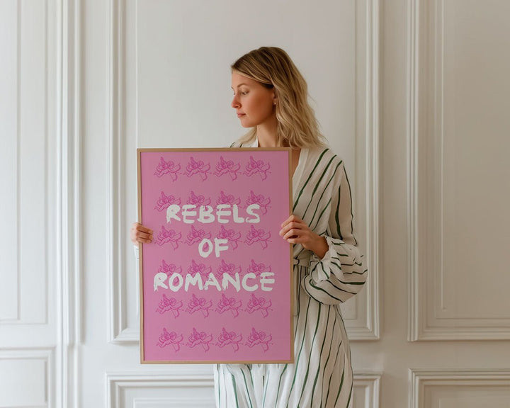 Rebels Of Romance Pink Wall Art - Style My Wall