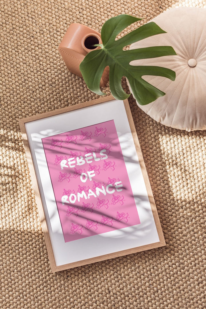 Rebels Of Romance Pink Wall Art - Style My Wall