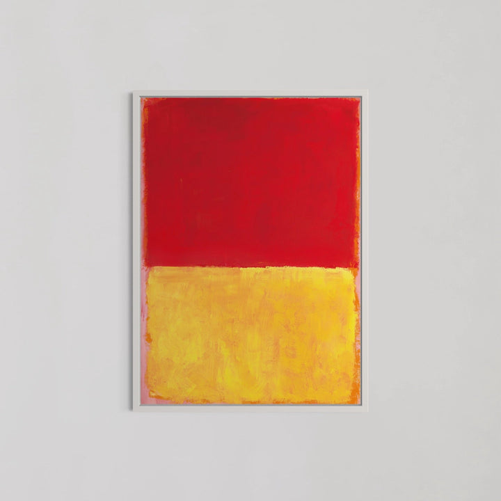 Red And Yellow Abstract Wall Art by Mark Rothko - Style My Wall