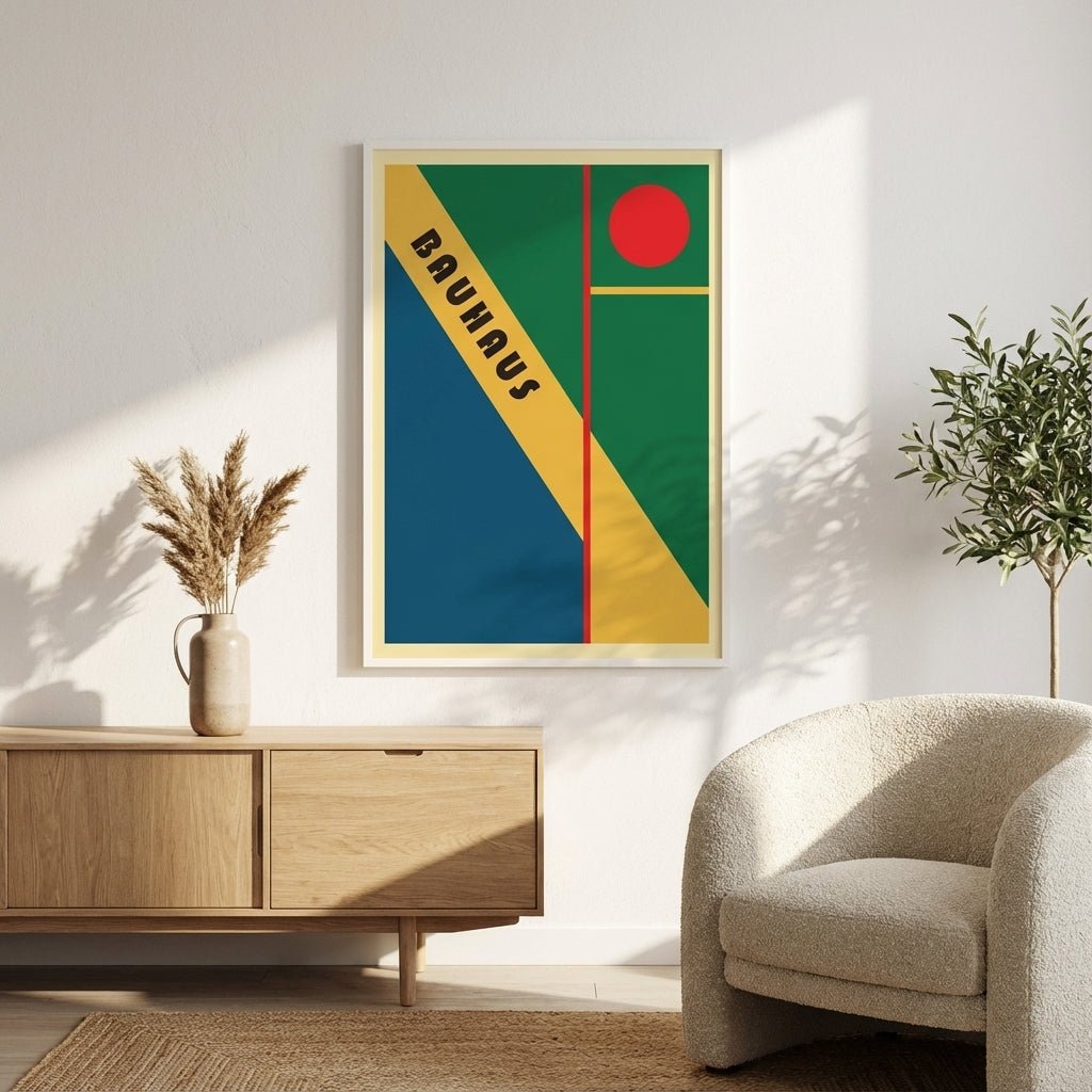Red Circle Study by Bauhaus wall - art - picture - poster