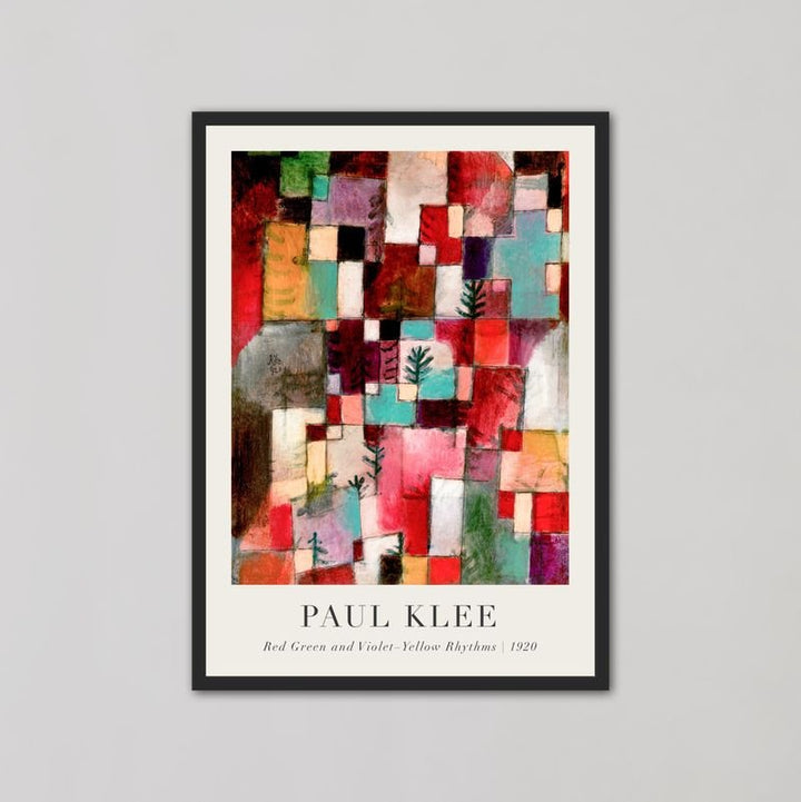 Red, Green & Violet - Yellow 1920 by Paul Klee Wall Art - Style My Wall