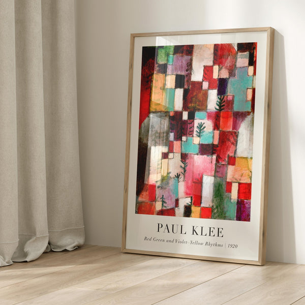 Red, Green & Violet-Yellow 1920 by Paul Klee Wall Art
