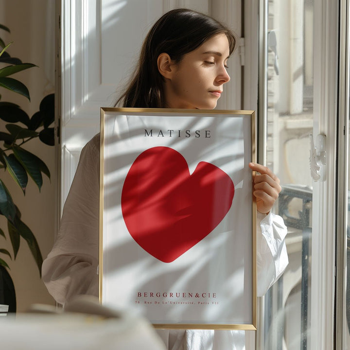 Red Heart Love Art By Henri Matisse - Style My Wall