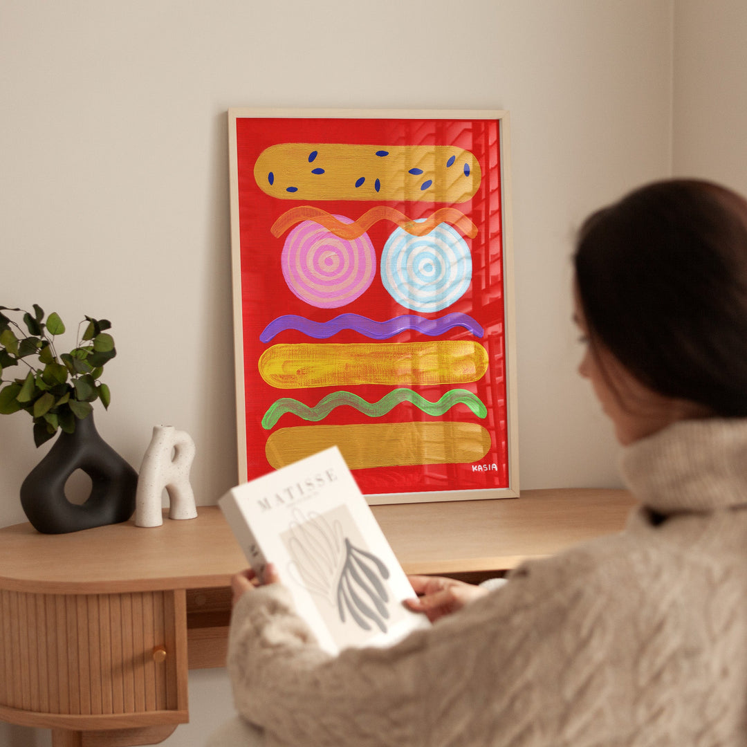 Red Hot by Kasia Sykus wall - art - picture - poster