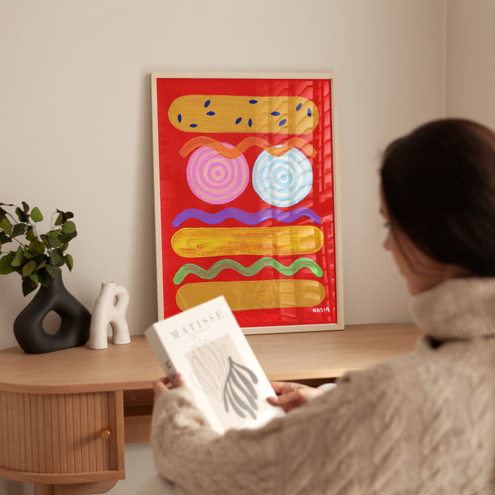 Red Hot by Kasia Sykus wall - art - picture - poster