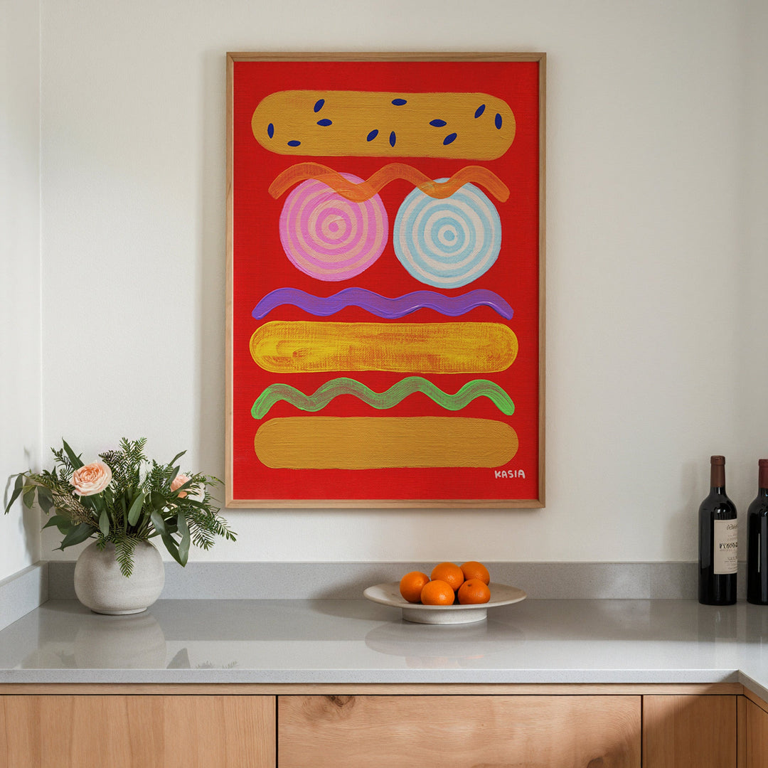 Red Hot by Kasia Sykus wall - art - picture - poster