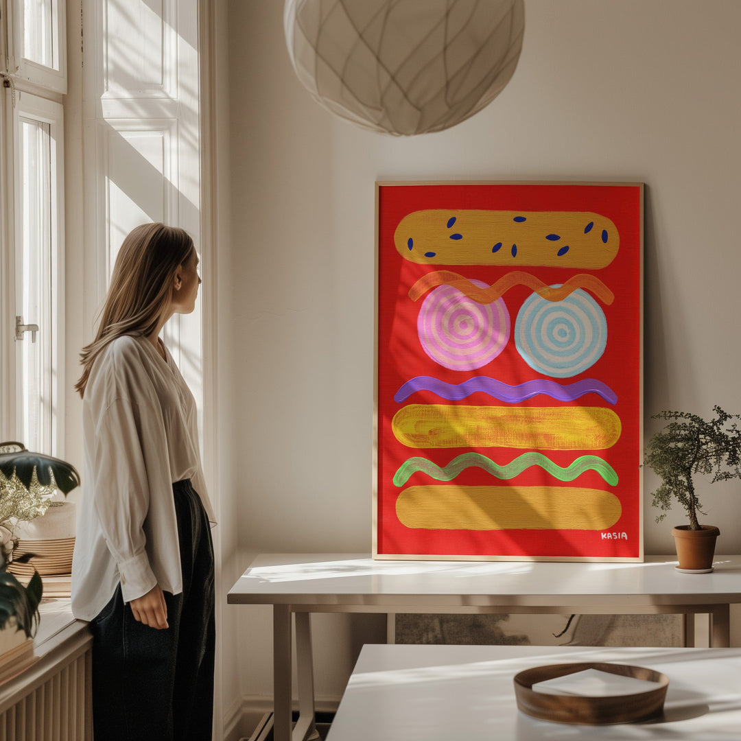 Red Hot by Kasia Sykus wall - art - picture - poster