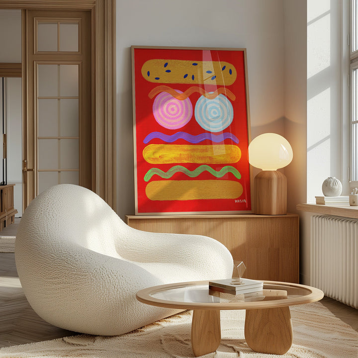 Red Hot by Kasia Sykus wall - art - picture - poster