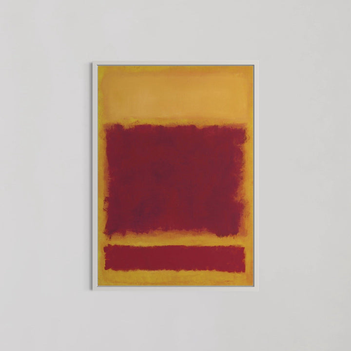 Red On Yellow Abstract Wall Art by Mark Rothko - Style My Wall