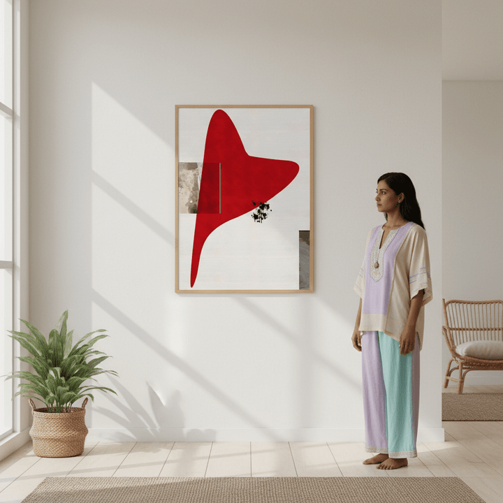 Red Shape by Rom Lammar wall - art - picture - poster