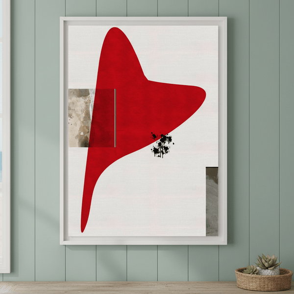 Red Shape by Rom Lammar | Art & Canvas Print