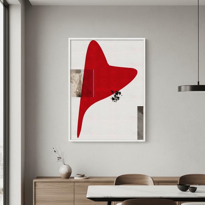 Red Shape by Rom Lammar wall - art - picture - poster