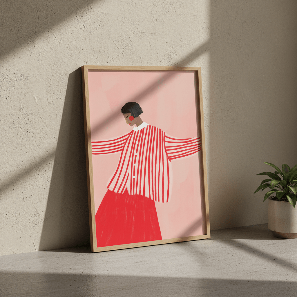 Red Skirt by Bea Muller wall - art - picture - poster