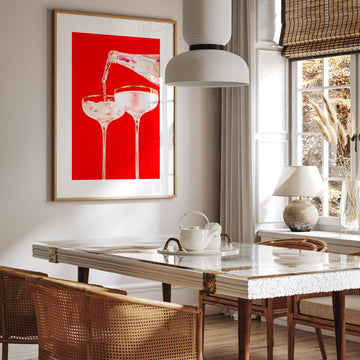 Red Sparkling by Julia Ockert wall - art - picture - poster