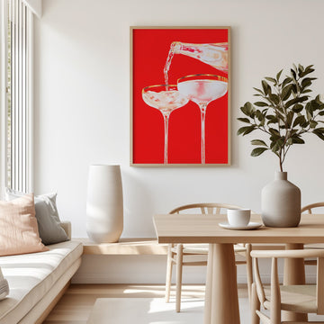 Red Sparkling by Julia Ockert wall - art - picture - poster