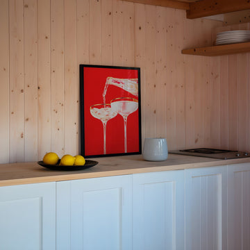 Red Sparkling by Julia Ockert wall - art - picture - poster