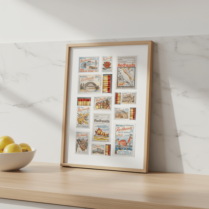 Redheads Australiana Vintage Poster wall - art - picture - poster