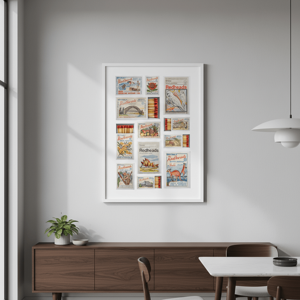 Redheads Australiana Vintage Poster wall - art - picture - poster