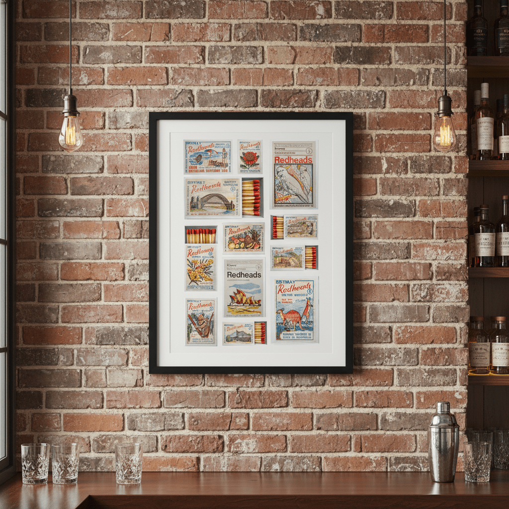 Redheads Australiana Vintage Poster wall - art - picture - poster