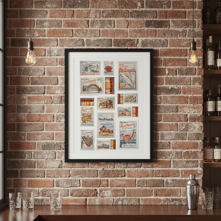 Redheads Australiana Vintage Poster wall - art - picture - poster