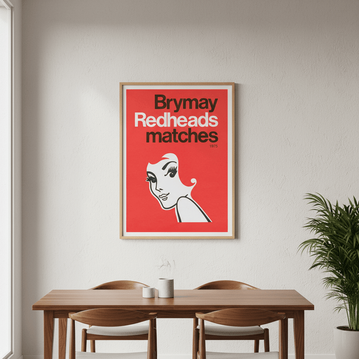 Redheads Brymay Poster 1975 wall - art - picture - poster