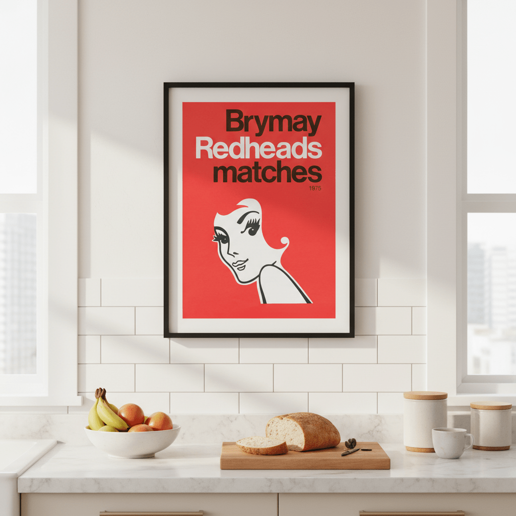 Redheads Brymay Poster 1975 wall - art - picture - poster