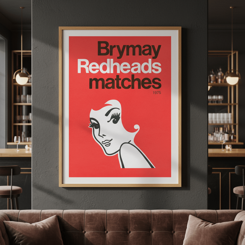 Redheads Brymay Poster 1975 wall - art - picture - poster