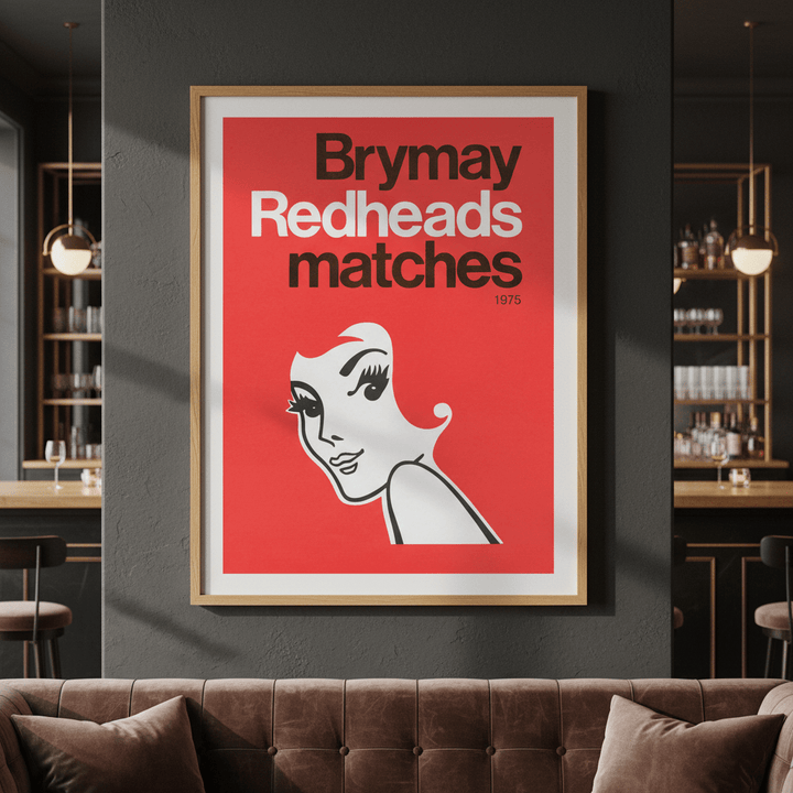 Redheads Brymay Poster 1975 wall - art - picture - poster